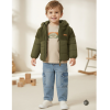 J15560: Boys Bench Hooded Sherpa Jacket, Top & Carpenter Jean Outfit (2-6 Years)